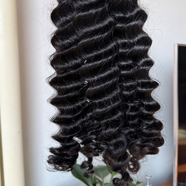 Loose Deep Wave Double Drawn Virgin Human hair extensions