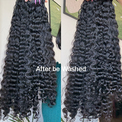 Loose Curly Double Drawn Virgin Human Hair extensions