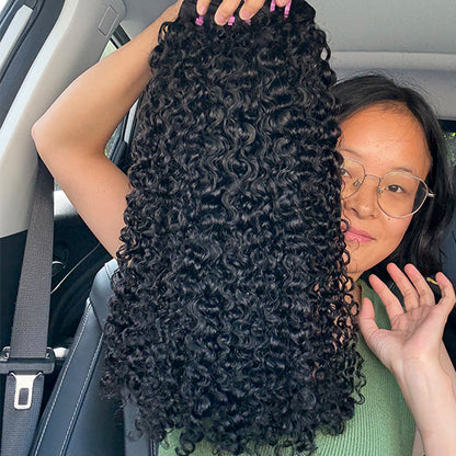WLC-Loose Curly Double Drawn Cambodian Virgin Human Hair extensions