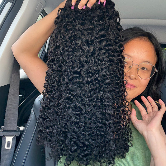 WLC-Loose Curly Sew in Weft hair extensions