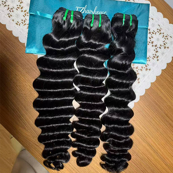Loose Deep Wave Weft hair extensions