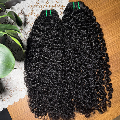 Loose Curly Double Drawn Virgin Human Hair extensions