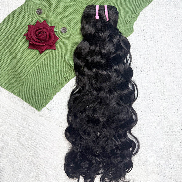 WNW-Natural Wave Virgin Human Hair Sew in Weft hair extension