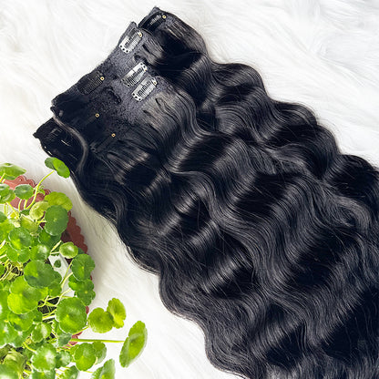 Natural Wavy Clip in Hair Extensions