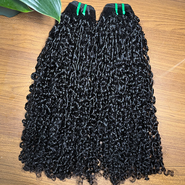 Pixie Curly Sew in Weft hair extensions