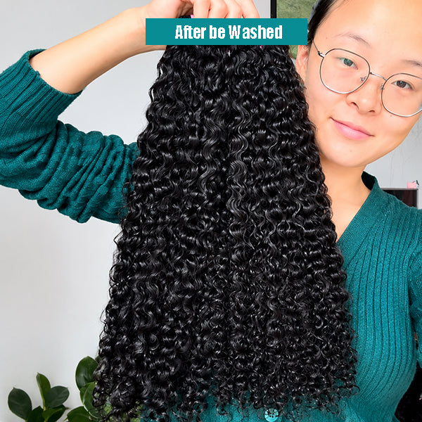 Pixie Curly Sew in Weft hair extensions