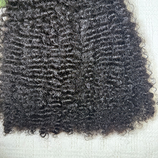 WEC-4b4c Curly Sew in Weft Raw Human hair extensions