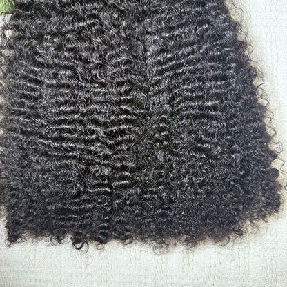 WEC-4b4c Curly Sew in Weft Raw Human hair extensions