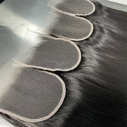 HD Lace Closure&Frontal Bone Straight Raw Human Hair